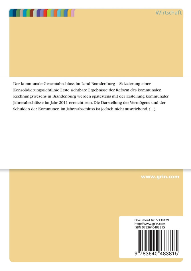 Der kommunale Gesamtabschluss im Land Brandenburg