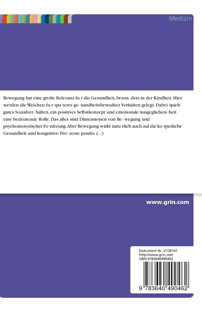 Projekt im Setting Kindertagesstätte