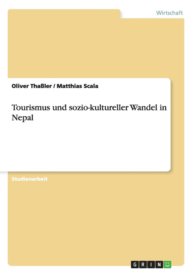 Tourismus und sozio-kultureller Wandel in Nepal