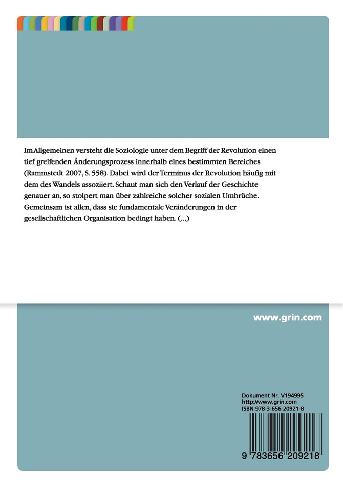 Die Entstehung von Revolution