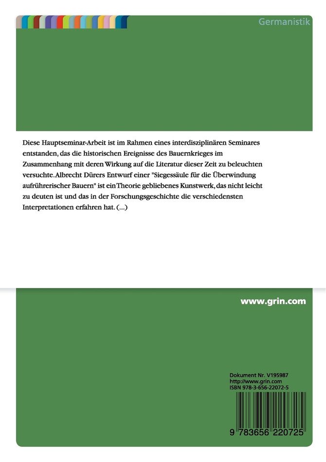 Der Bauernkrieg in der Kunst des 16. Jahrhunderts