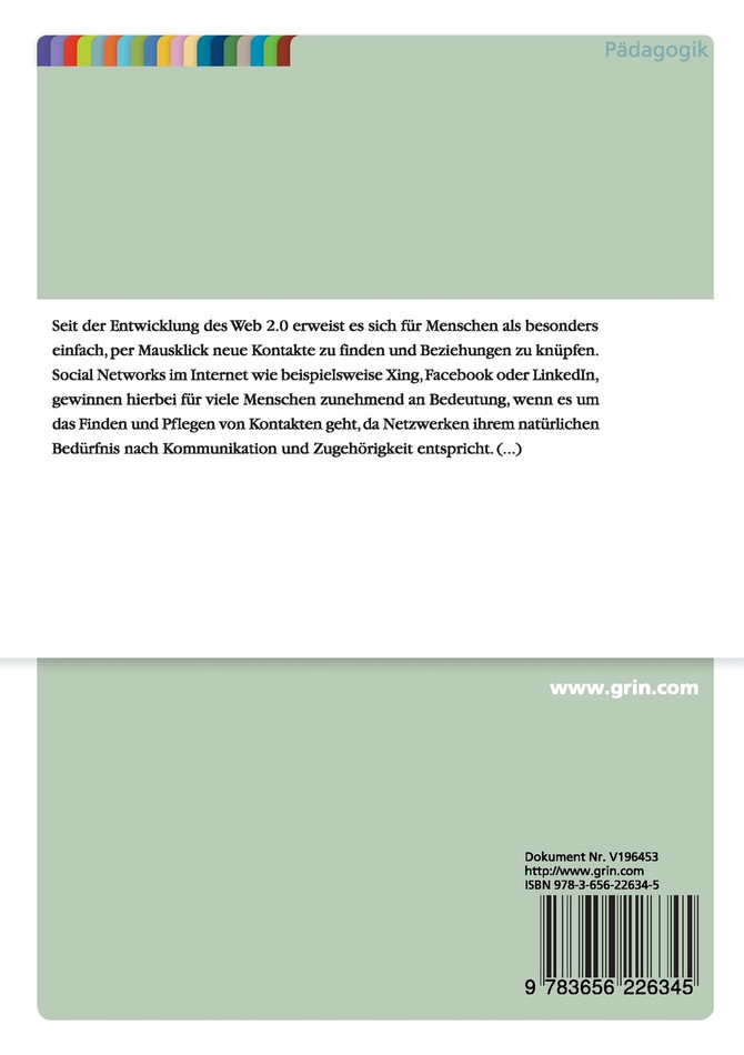 Soziale Netzwerke im Zeitalter des Internets -  Beziehungen neu denken?