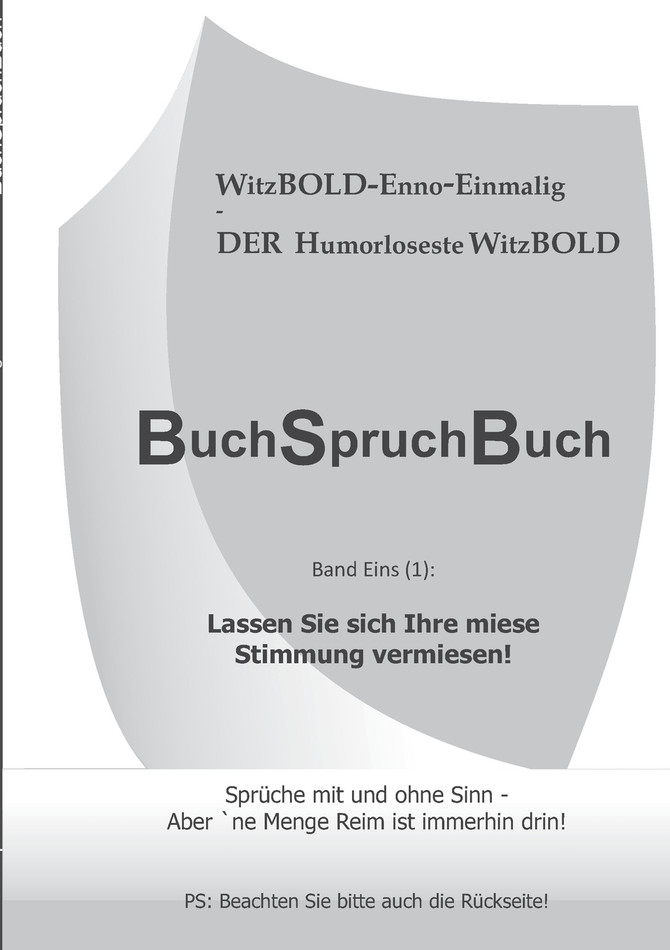 BuchSpruchBuch Band Eins (1)