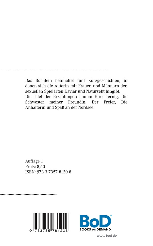 Kaviar und Sekt Geschichten - Band 2