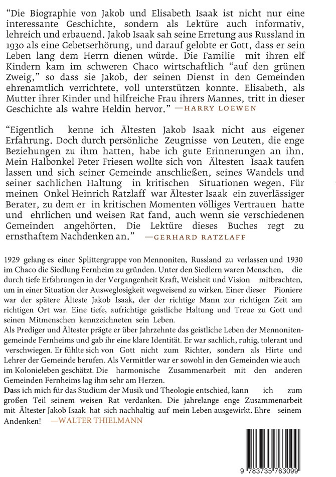 Glaubet Ihr, so bleibet Ihr