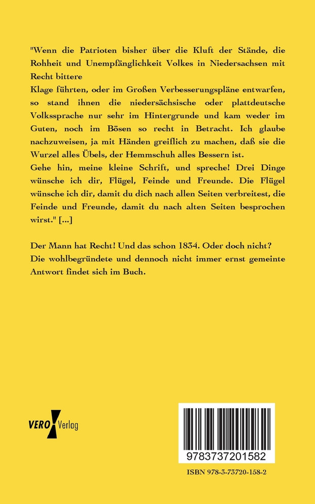 Soll die plattdeutsche Sprache gepflegt oder ausgerottet werden?