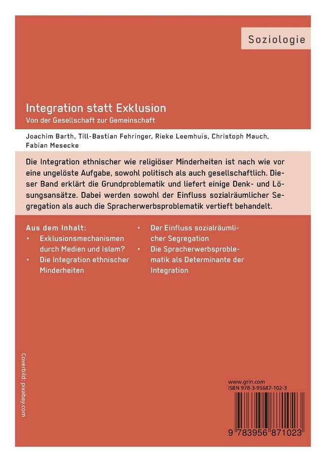 Integration statt Exklusion