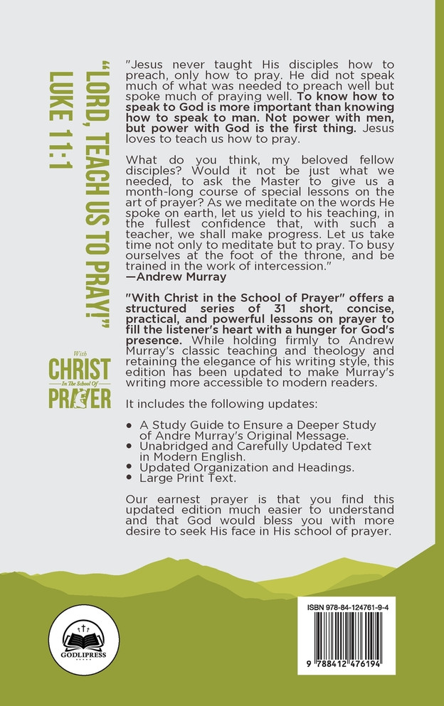 Andrew Murray With Christ In The School Of Prayer