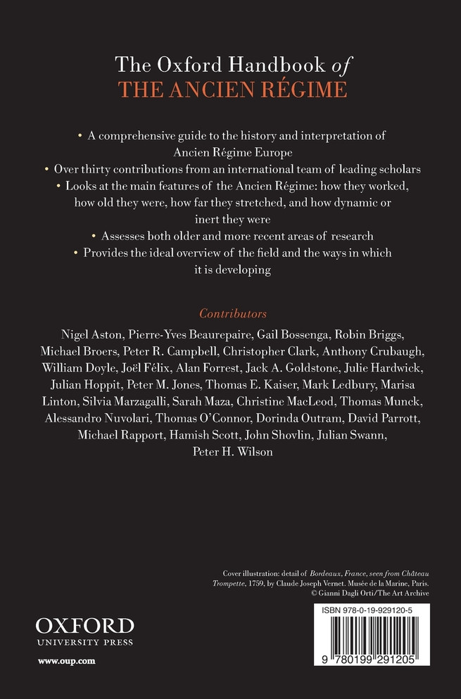 The Oxford Handbook of the Ancien Regime