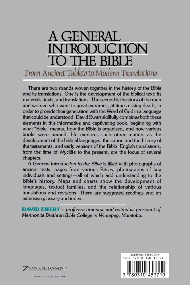 A General Introduction to the Bible