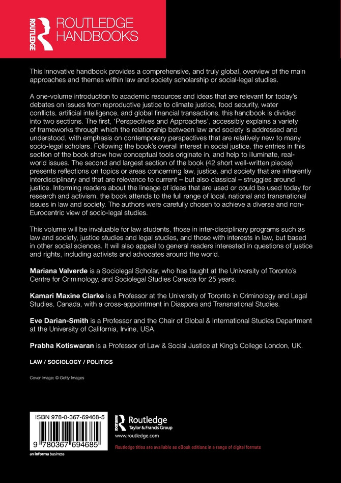 The Routledge Handbook of Law and Society