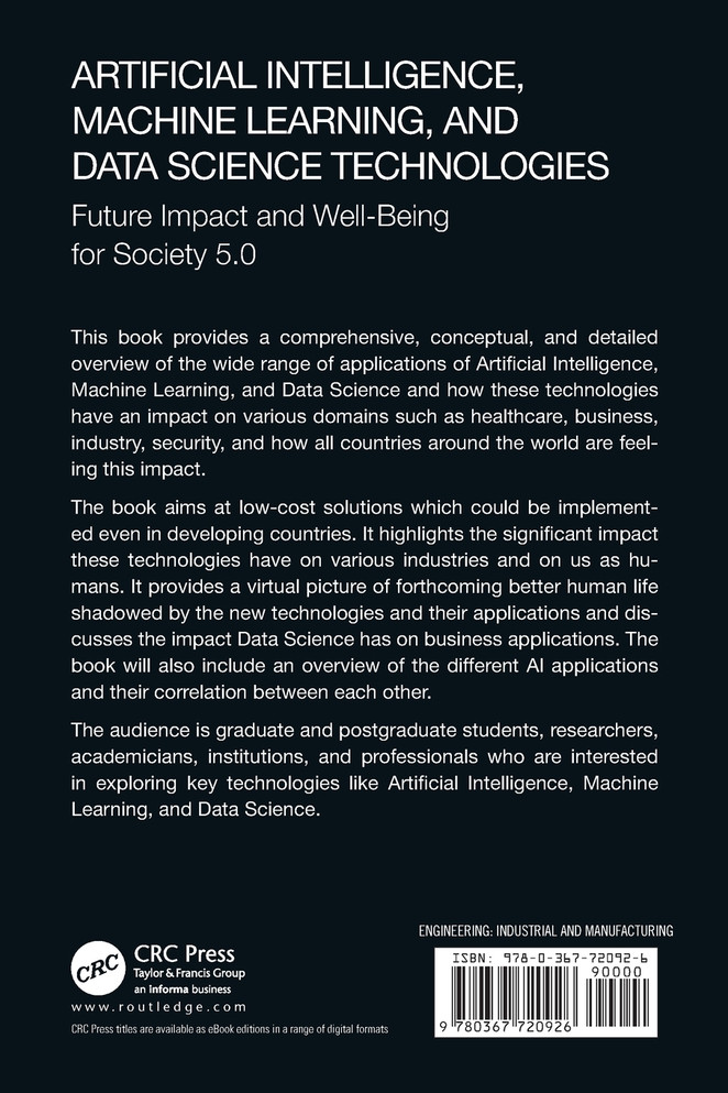 Artificial Intelligence, Machine Learning, and Data Science Technologies