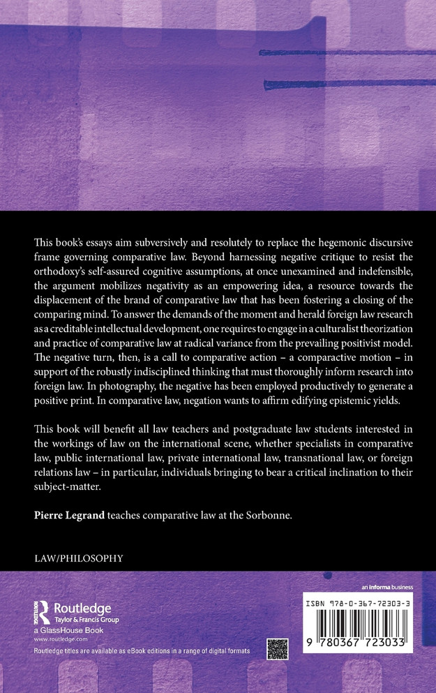 The Negative Turn in Comparative Law