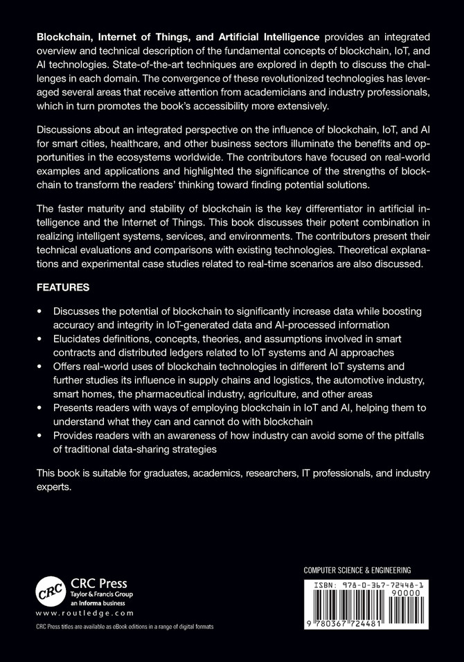 Blockchain, Internet of Things, and Artificial Intelligence