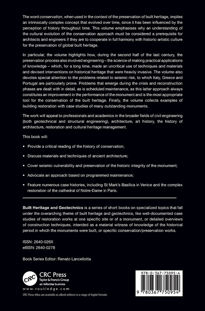 Conservation and Restoration of Built Heritage