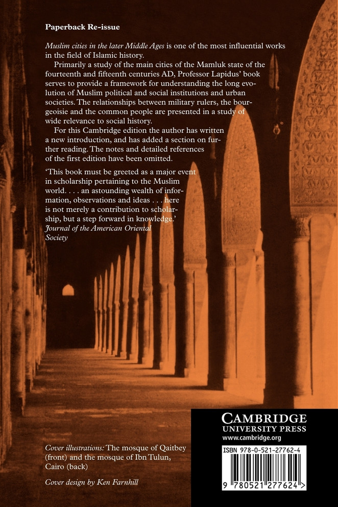 Muslim Cities in Later Middle Ages