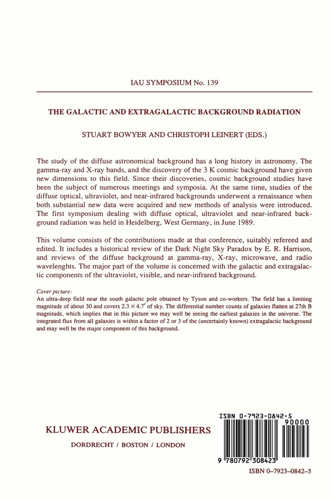 The Galactic and Extragalactic Background Radiation