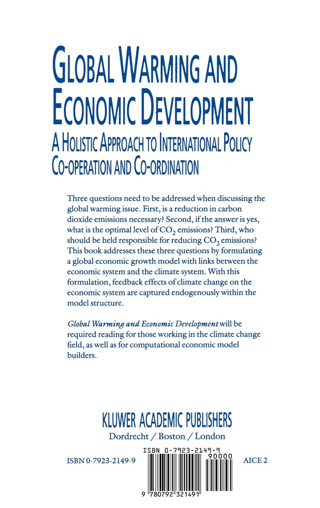 Global Warming and Economic Development