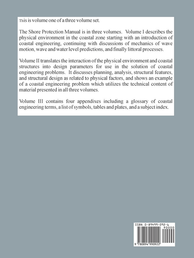 Shore Protection Manual (Volume One)