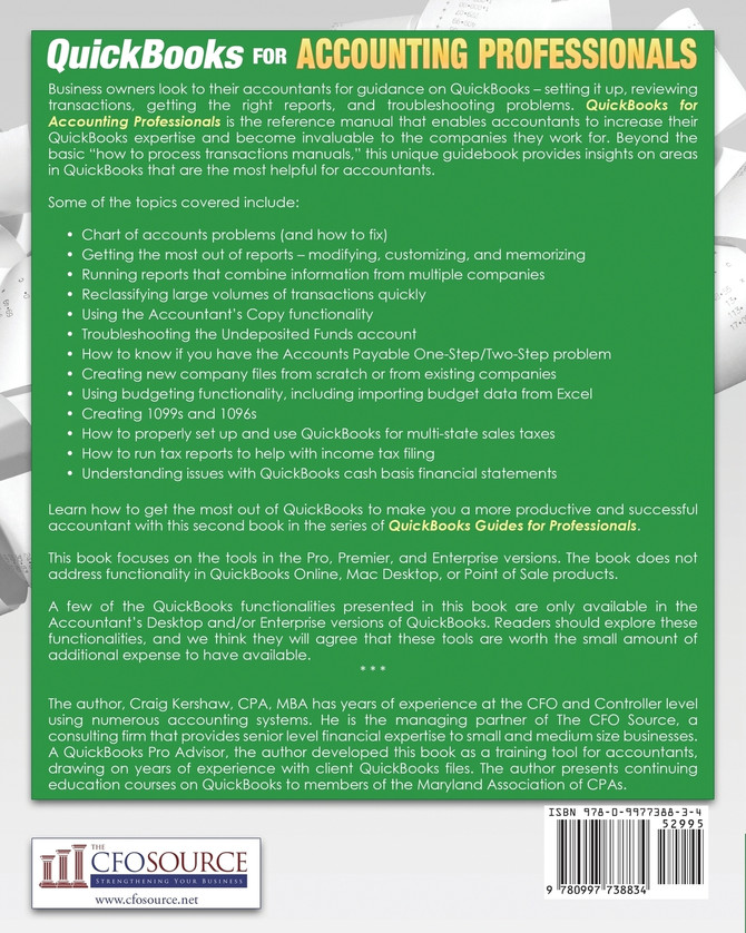 QuickBooks for Accounting Professionals