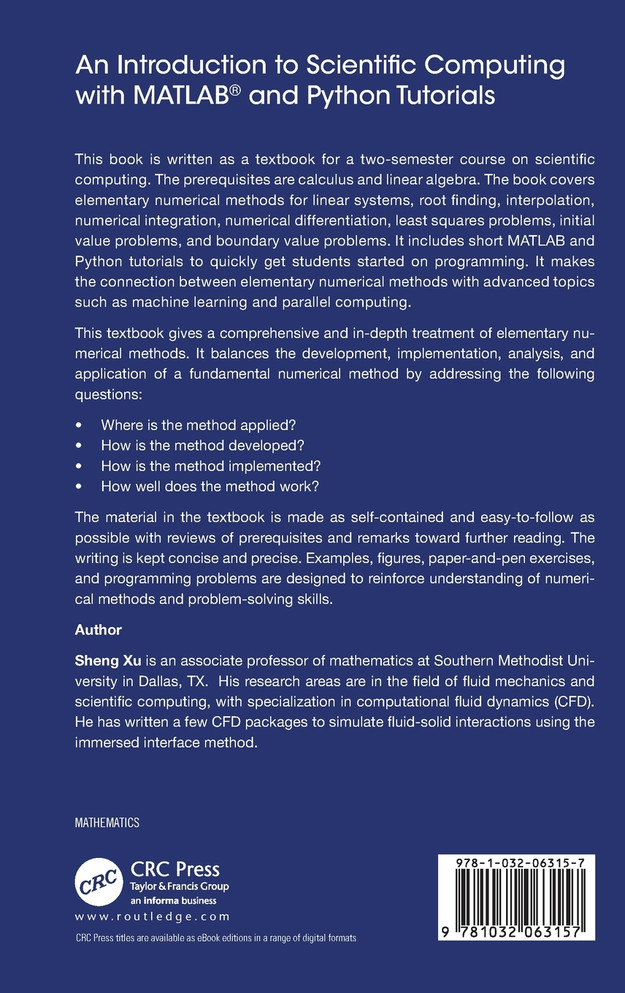 An Introduction to Scientific Computing with MATLAB® and Python Tutorials