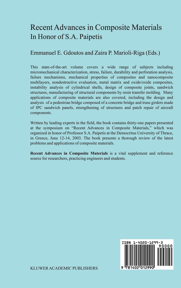 Recent Advances in Composite Materials