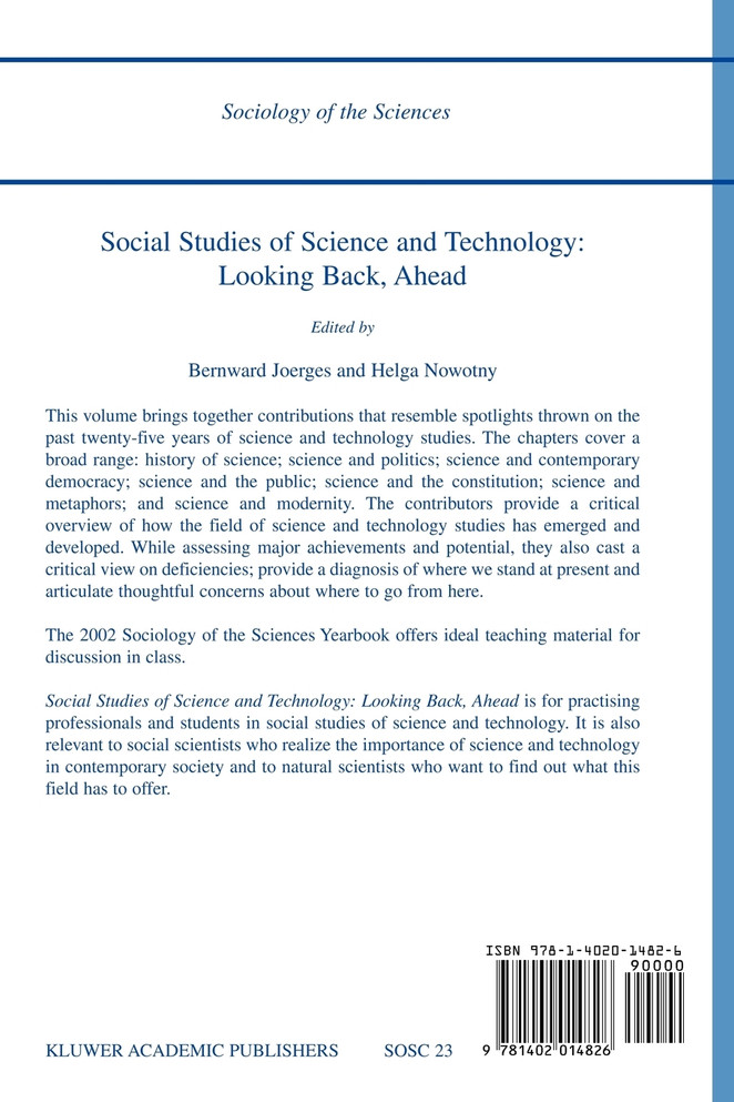 Social Studies of Science and Technology