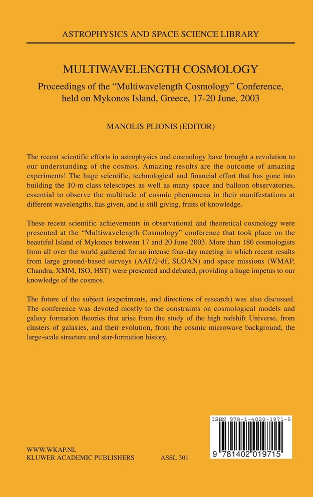 Multiwavelength Cosmology