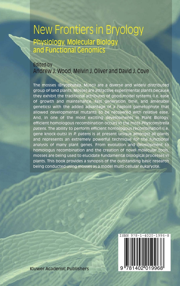 New Frontiers in Bryology