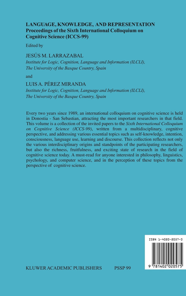 Language, Knowledge, and Representation