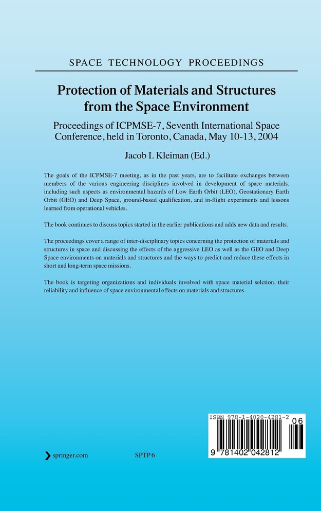 Protection of Materials and Structures from the Space Environment