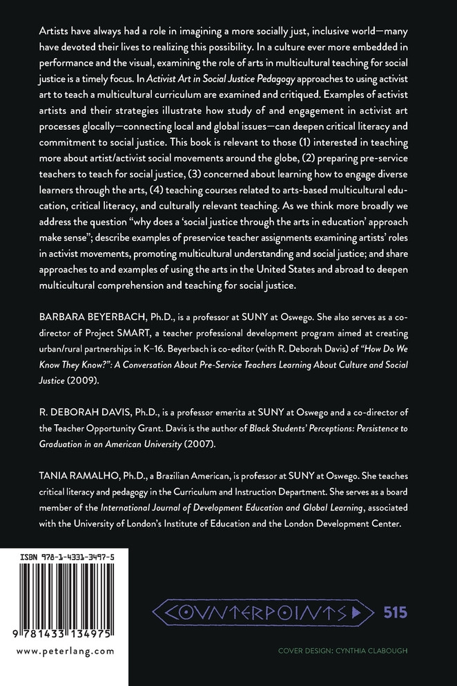 Activist Art in Social Justice Pedagogy