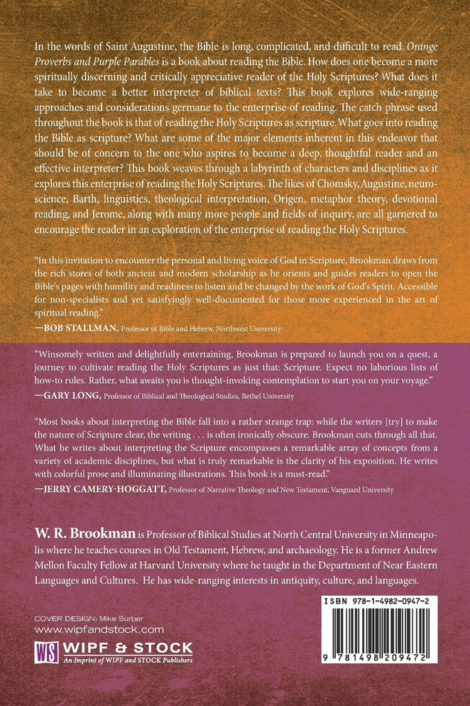 Orange Proverbs and Purple Parables