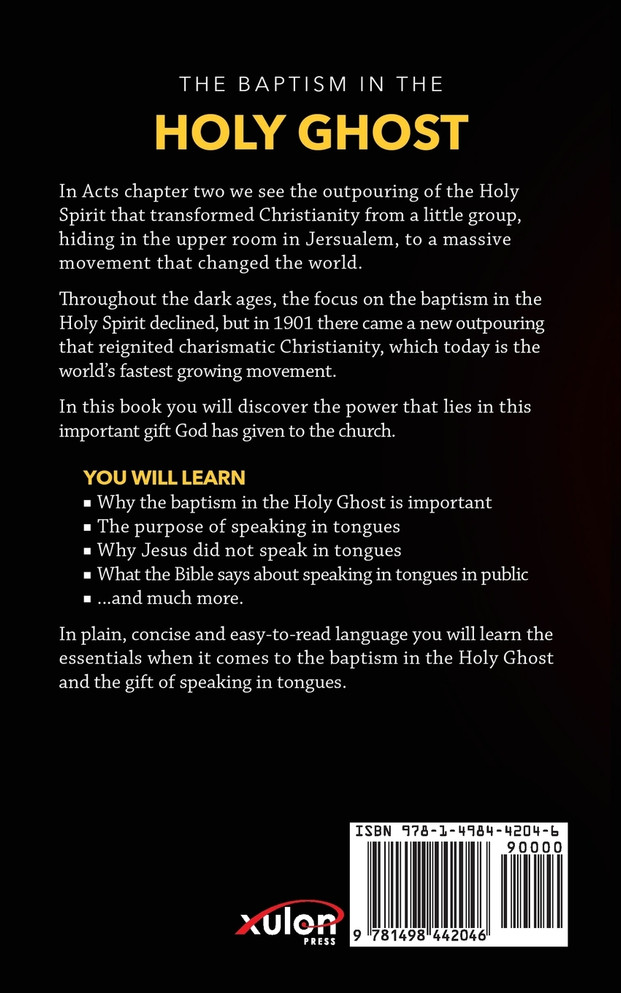 THE BAPTISM IN  THE HOLY GHOST