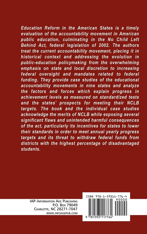 Education Reform in the American States (Hc)