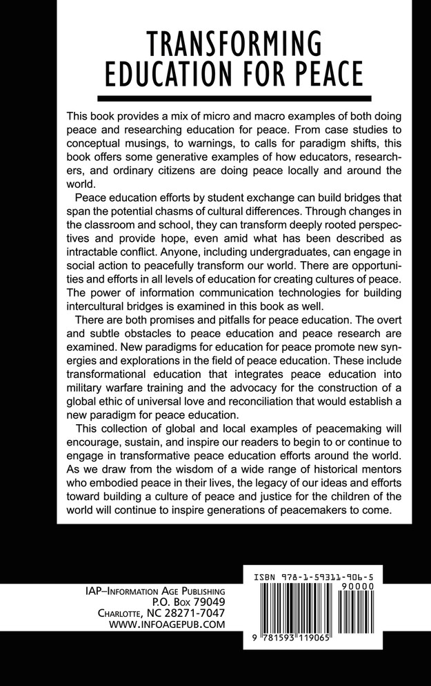 Transforming Education for Peace (Hc)