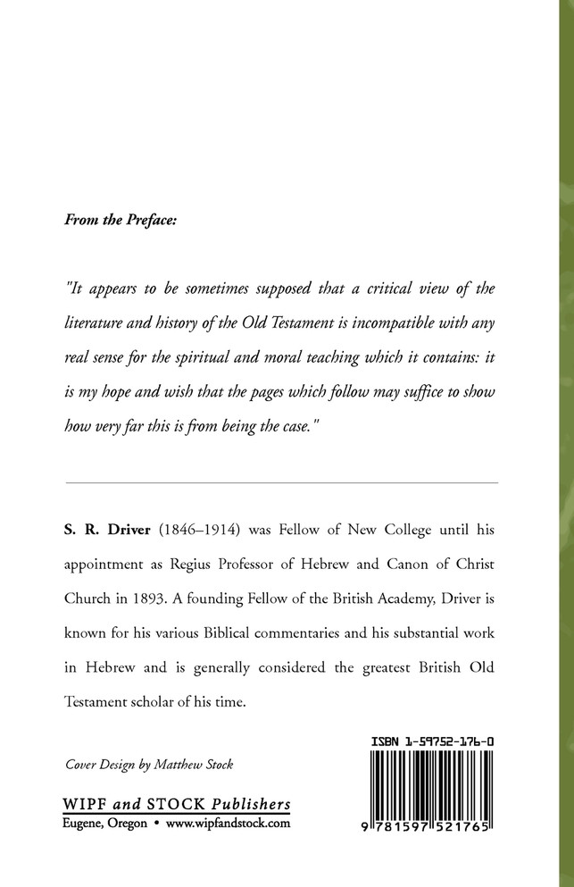 Sermons on Subjects Connected with the Old Testament