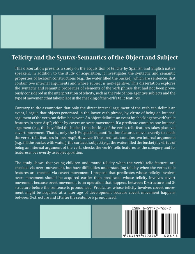 Telicity and the Syntax-Semantics of the Object and Subject