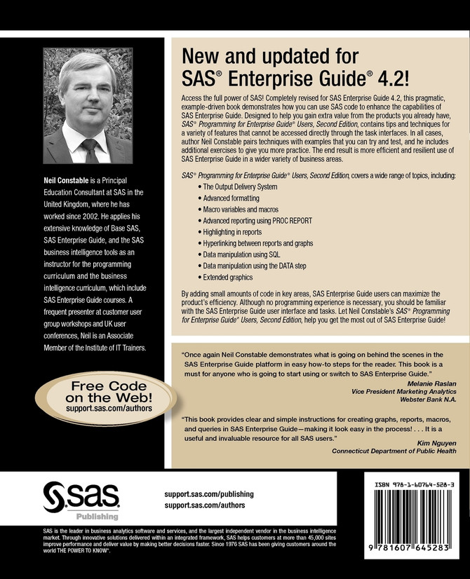 SAS Programming for Enterprise Guide Users, Second Edition
