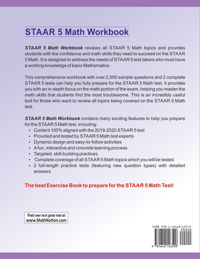 STAAR Math Workbook