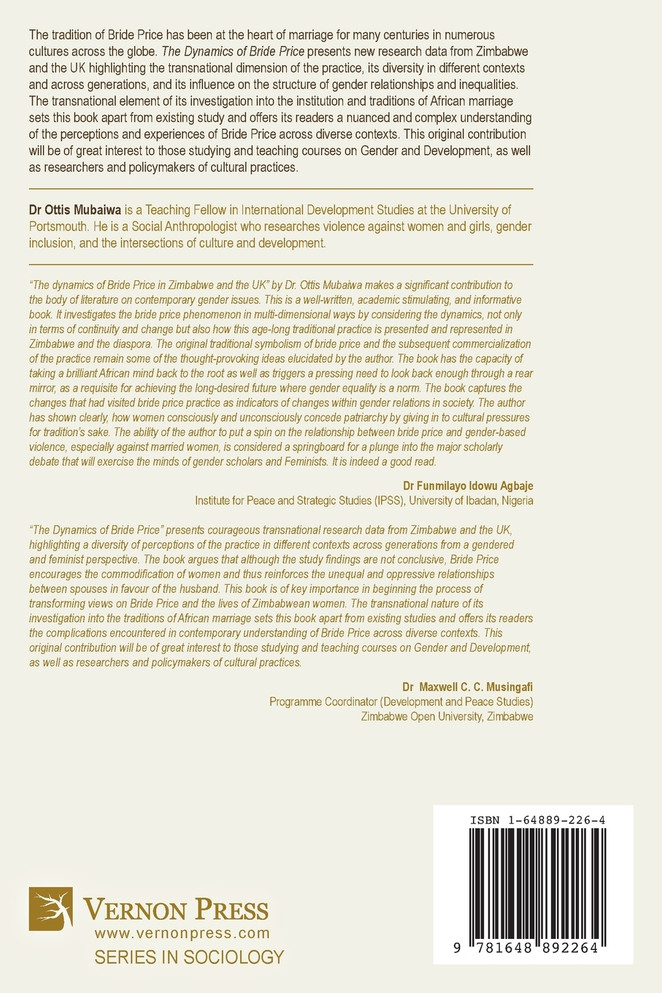 The Dynamics of Bride Price in Zimbabwe and the UK Diaspora