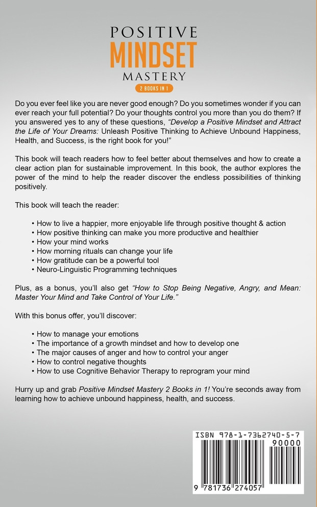 Positive Mindset Mastery 2 Books in 1