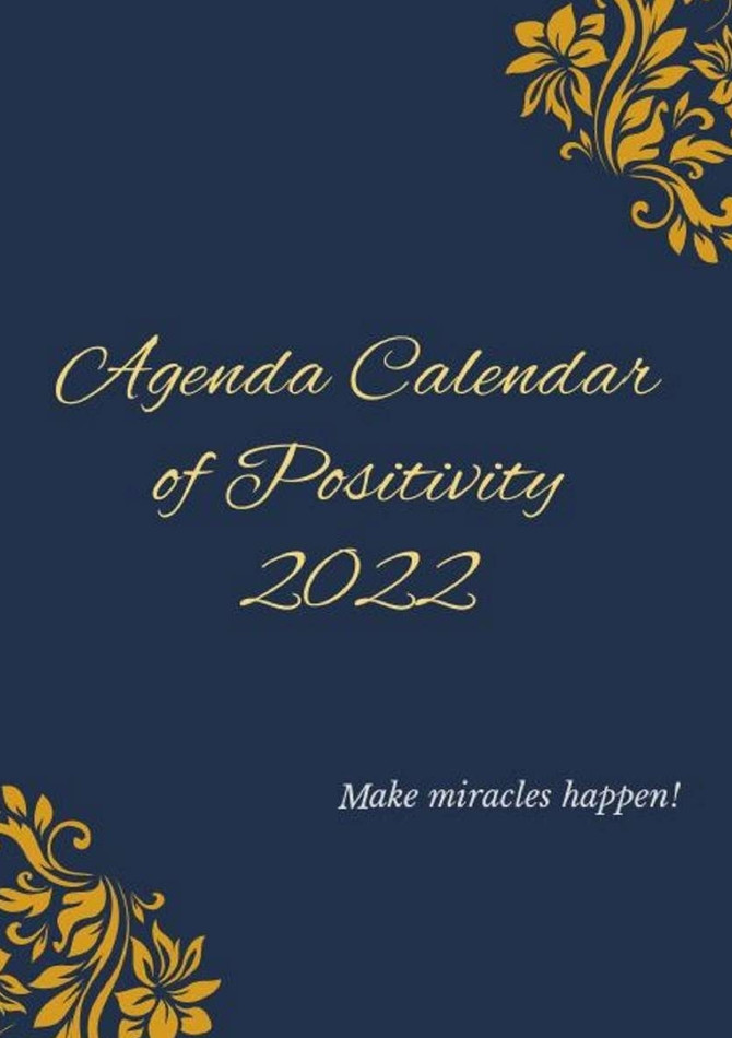 Daily Planner Agenda of Positivity 2022