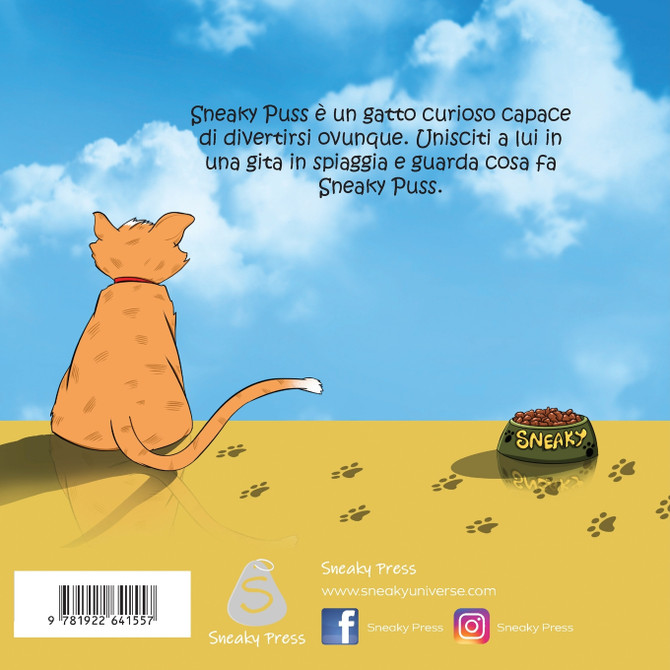 Sneaky Puss Goes to the Beach (Italian Edition)