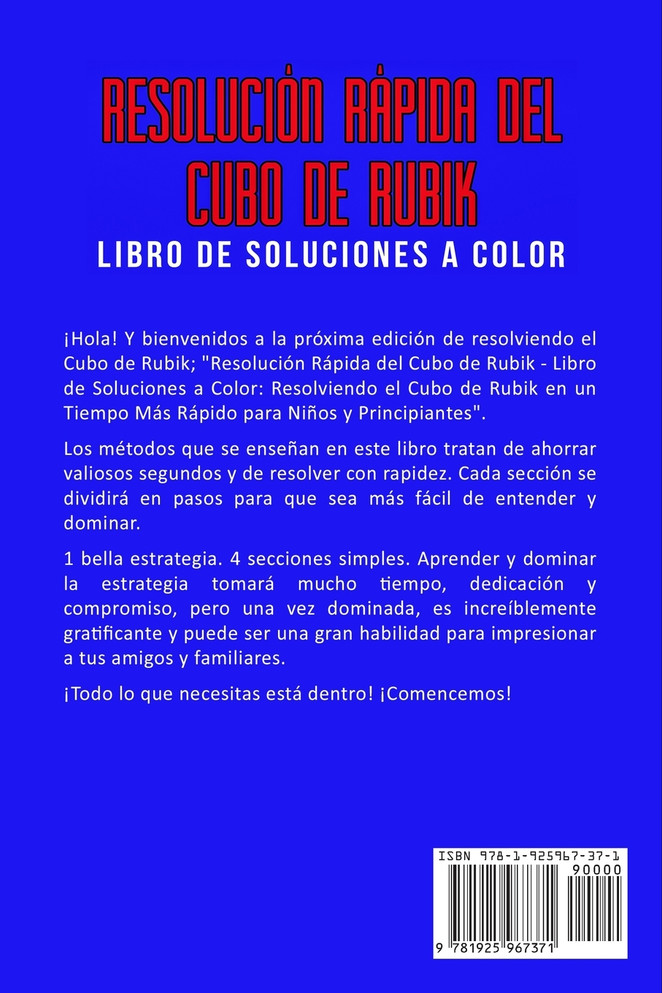 Resolución Rápida Del Cubo de Rubik - Libro de Soluciones a Color