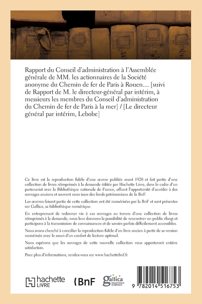 Rapport du Conseil d'administration à l'Assemblée générale de MM. les actionnaires de la
