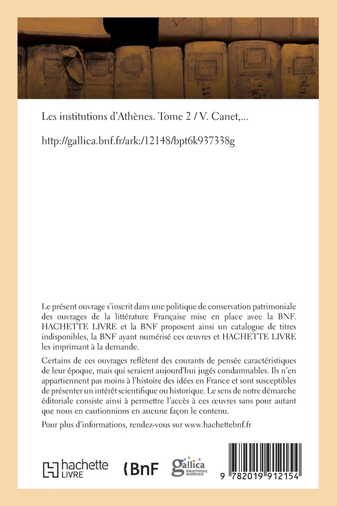 Les institutions d'Athènes. Tome 2