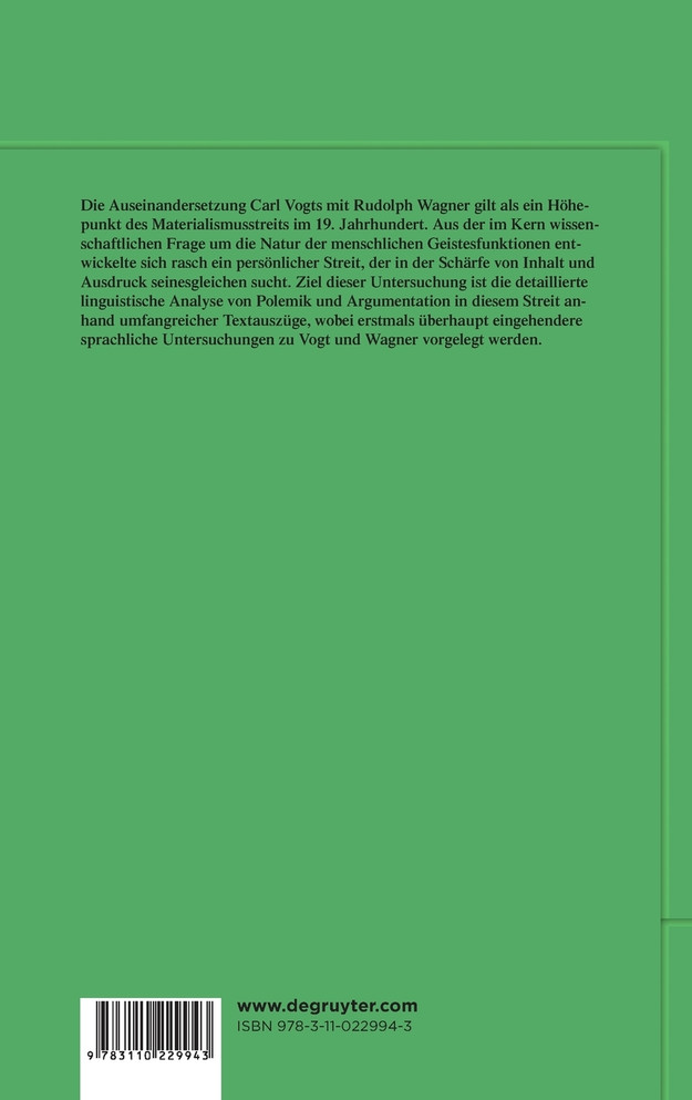 Polemik und Argumentation in der Wissenschaft des 19. Jahrhunderts