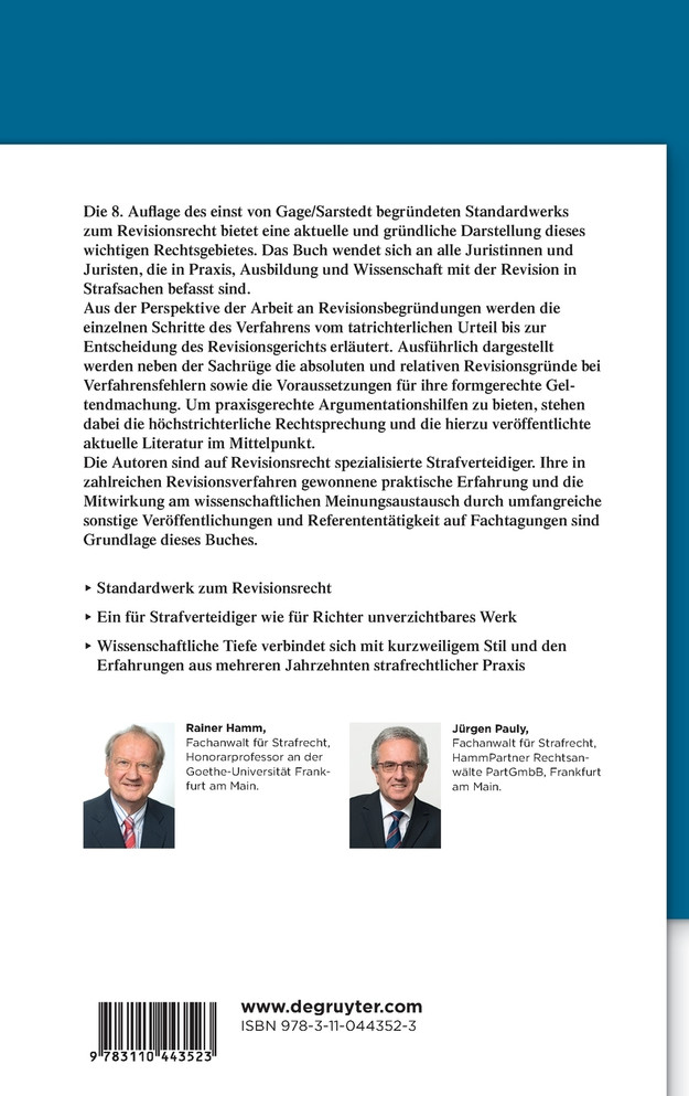 Die Revision in Strafsachen
