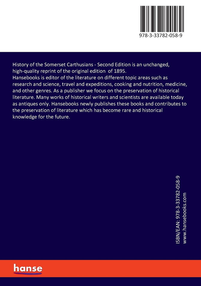History of the Somerset Carthusians